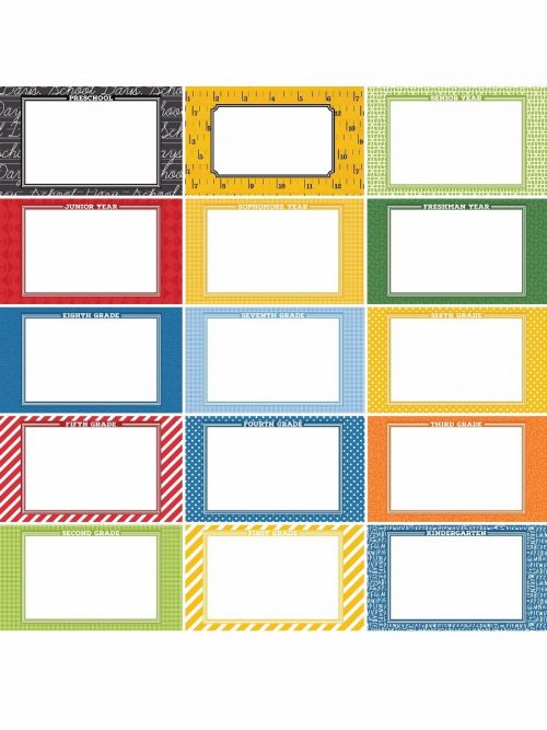 School Days by Katie Pertiet Designer Journal /Mounting Cards 1