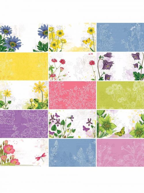 Floral Flourish by Katie Pertiet Pocket Journal Cards - Set 30 1