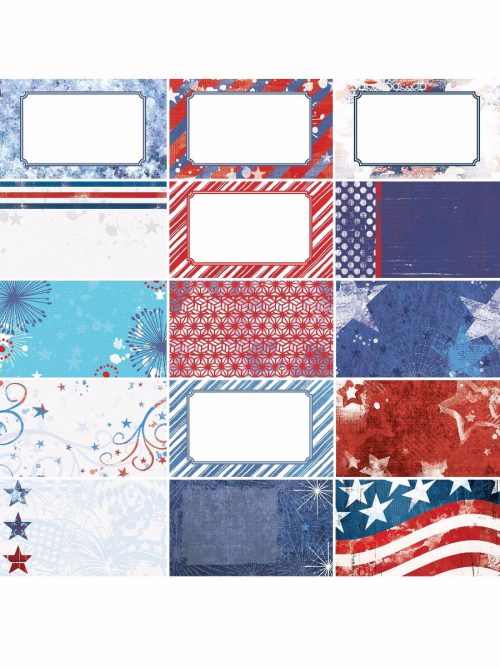 Red, White & Beautiful by Katie Pertiet Journal Cards 1